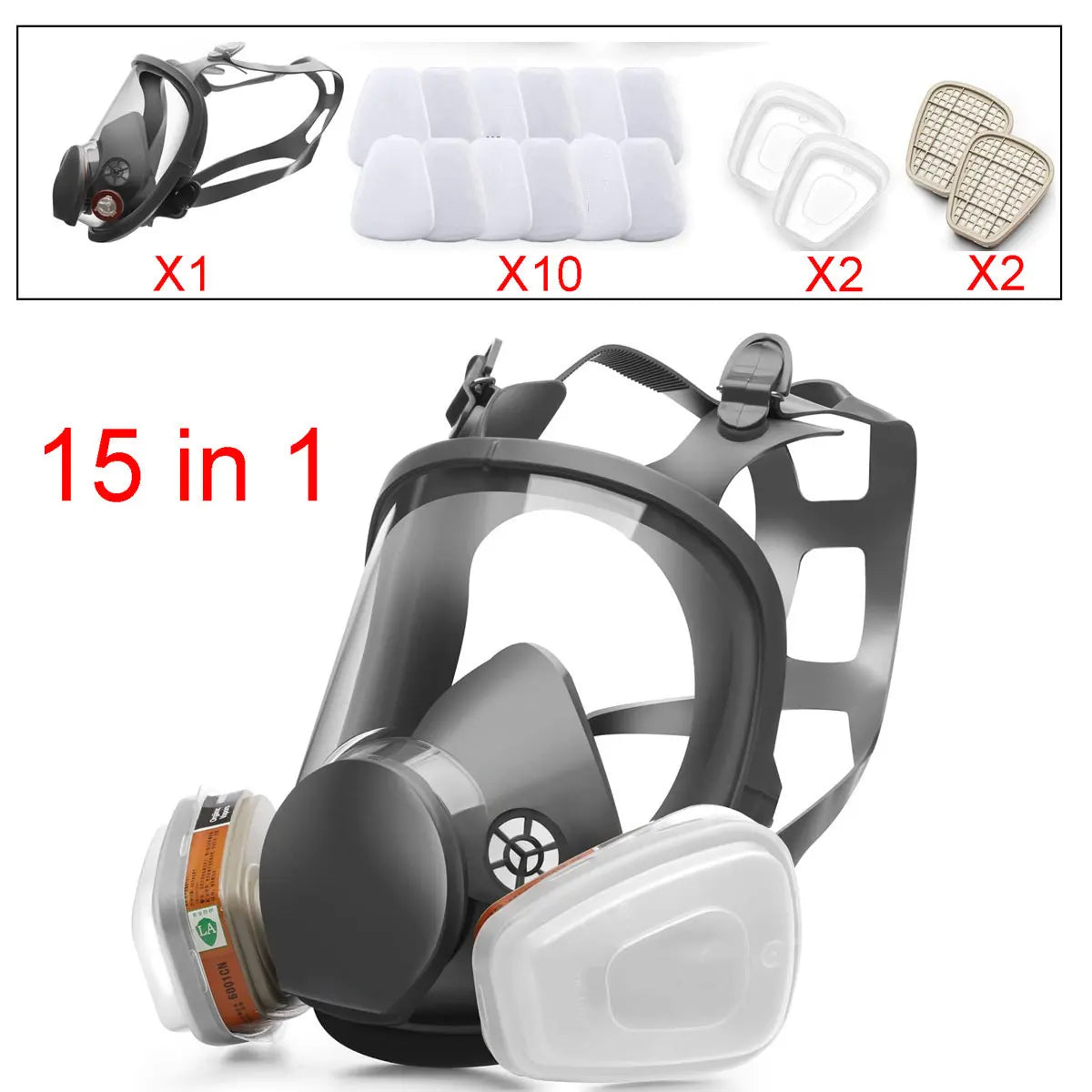 Anti-Fog 6800 Gas Mask Industrial Painting Spraying Respirator Safety Work Filter Dust Proof Full Face Formaldehyde Protection